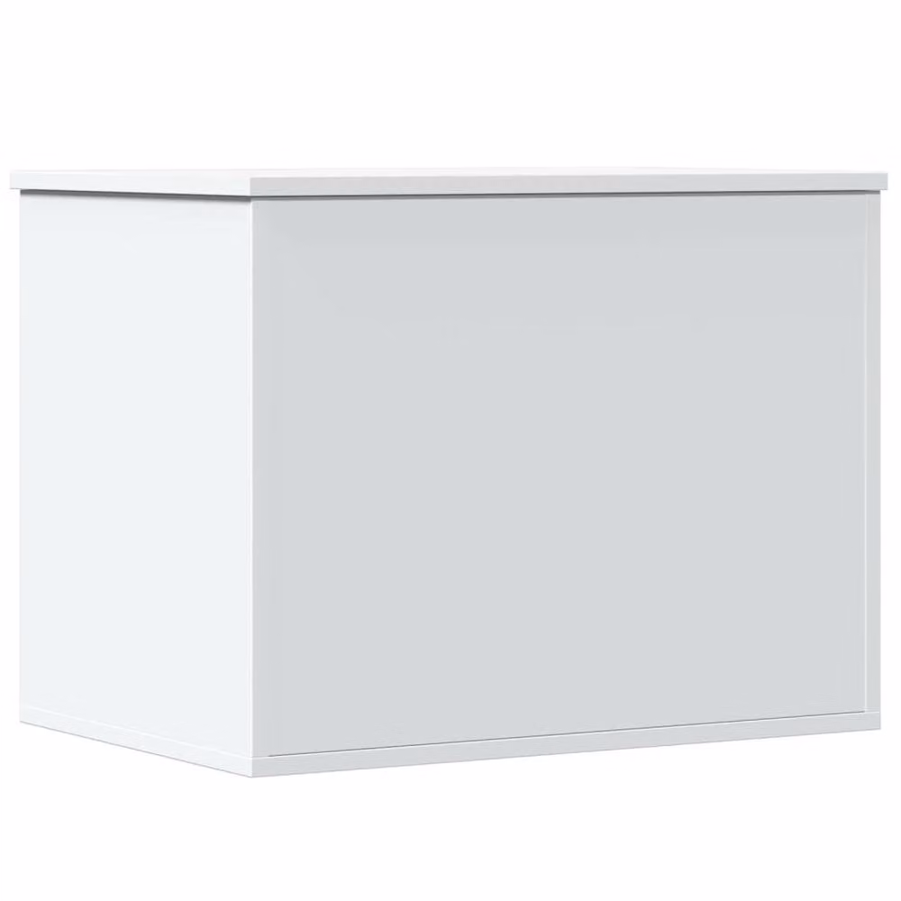 Berkfield Home White MDF Storage Box with Removable Lid W: 60 cm, D: 42 cm, H: 46 cm – 2