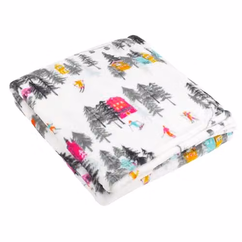 Riva Home Aspen Fleece Throw in White, W/D/H: 130 x 150 cm – 1