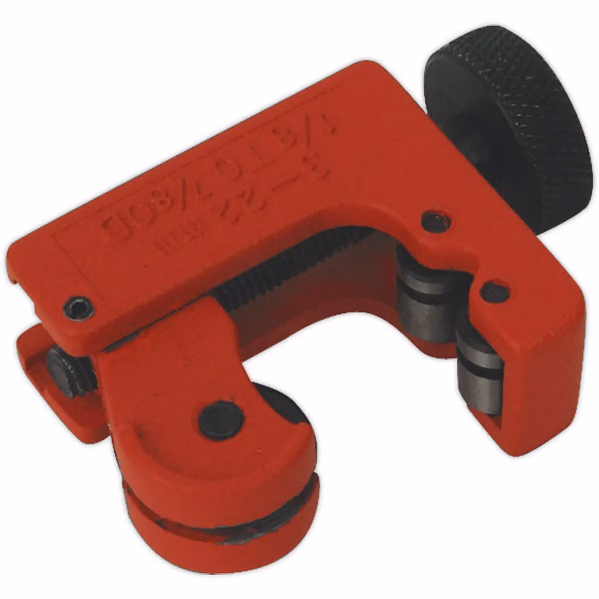 Loops Die-Cast Mini Pipe Cutter with Heavy Duty HSS Hardened Cutting Wheel, Red/Multicolour, 3 to 22mm – 2