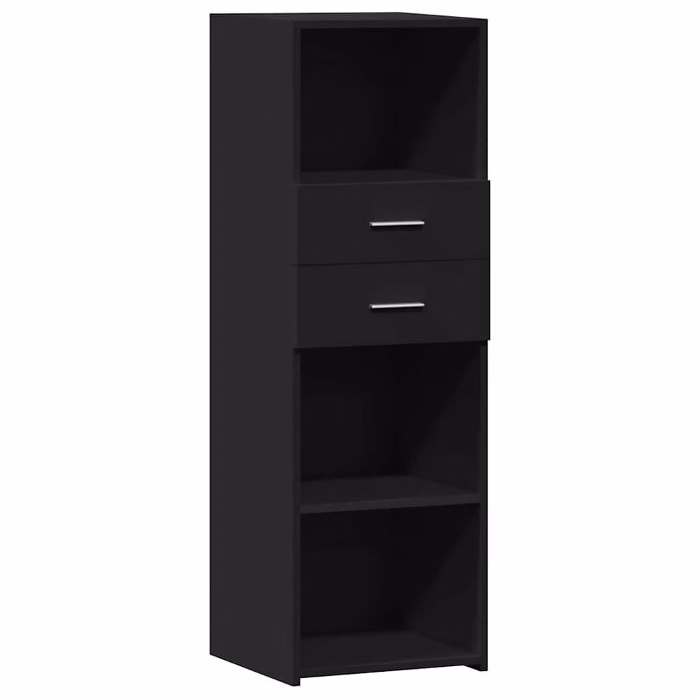 Berkfield Home Modern Black Highboard in MDF, W/D/H: 40 x 42.5 x 124 cm – 3