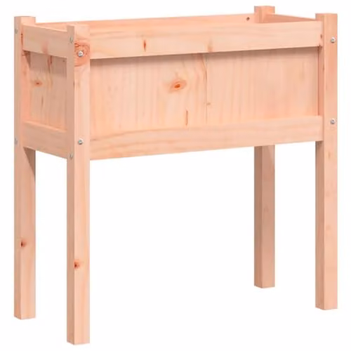 vidaXL Rustic Brown Wood Garden Planter for Herbs and Ornamental Plants W/D/H: 70 x 31 x 70 cm – 1