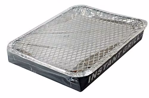 Kingfisher Disposable Charcoal Tabletop BBQ, Black, 660 g