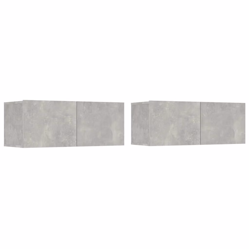 Berkfield Home 5 Piece TV Cabinet Set in Concrete Grey Engineered Wood – 2