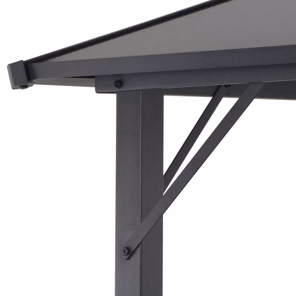 Berkfield Home Aluminium Gazebo with Polycarbonate Roof, Black, W/D/H: 300 x 300 x 260 cm – 3