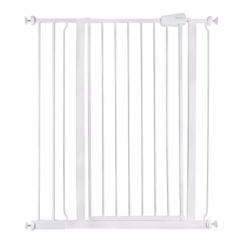 Safetots Extra Tall Metal Pressure Fit Safety Gate, White, Height: 104 cm, Width: 87.9 cm - 95.5 cm