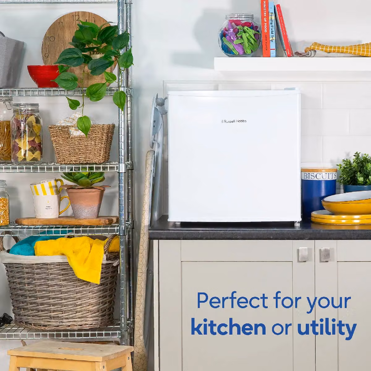 Russell Hobbs 31L White Table Top Mini Freezer with Reversible Door – 3