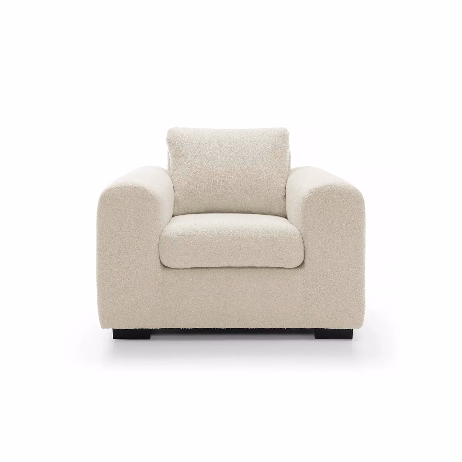 Abakus Direct Boston Boucle Armchair Sofa in Cream – 2