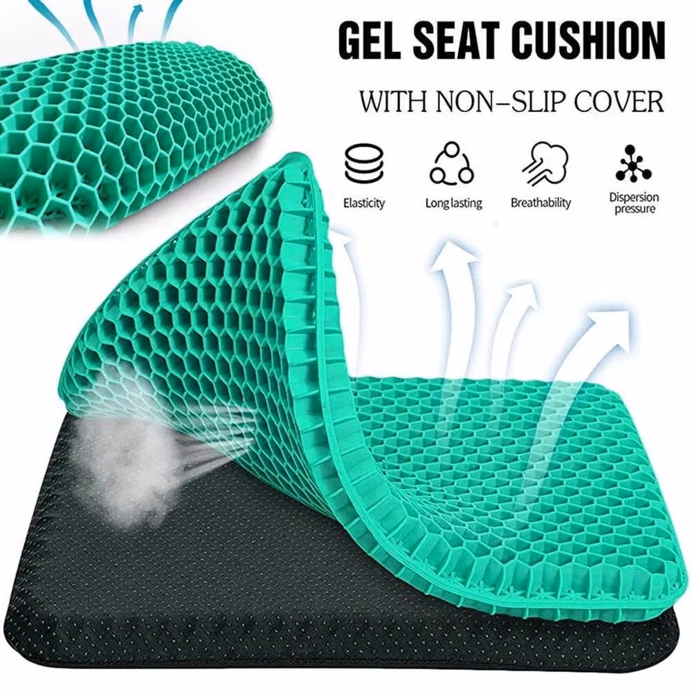 PAWNORA Large Orthopedic Gel Seat Cushion for Adults, Green – 2