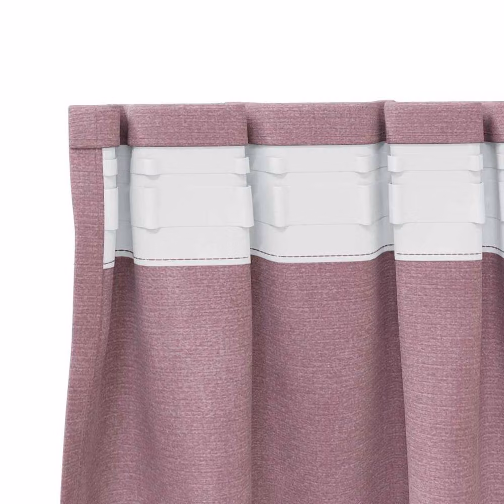 Berkfield Home Modern Blackout Velvet Curtains with Top Tape, 2 Pack, Pink – 4