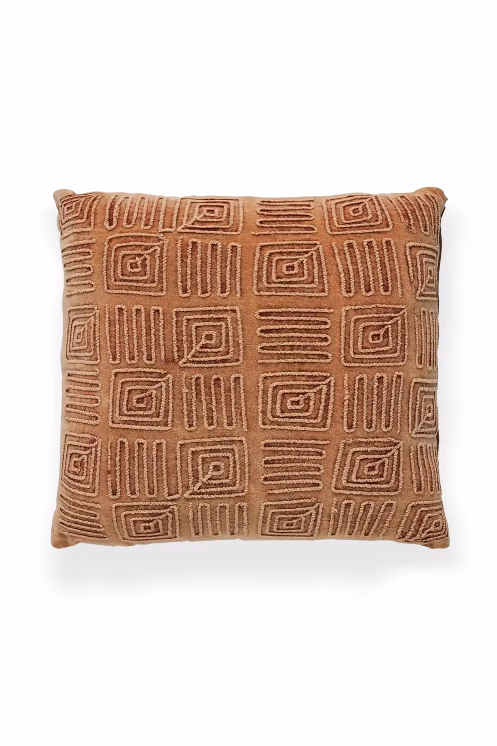 BHS Stephanie Graphic Square Cushion in Orange, W/D/H: 50 x 50 x 50 cm – 2