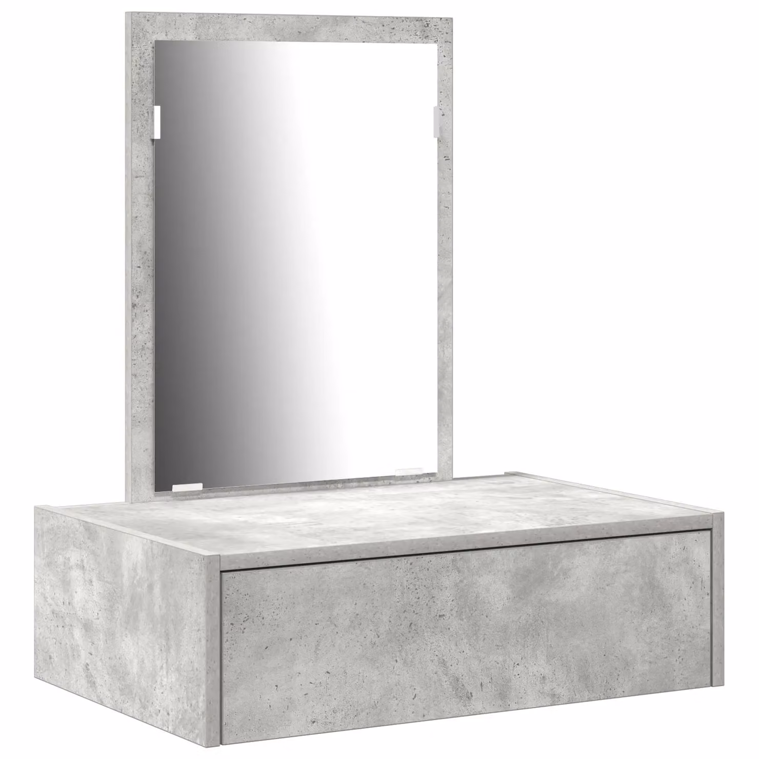Berkfield Home Wall Hanging Dressing Table in Grey, W/D/H: 60 x 40 x 70 cm – 2
