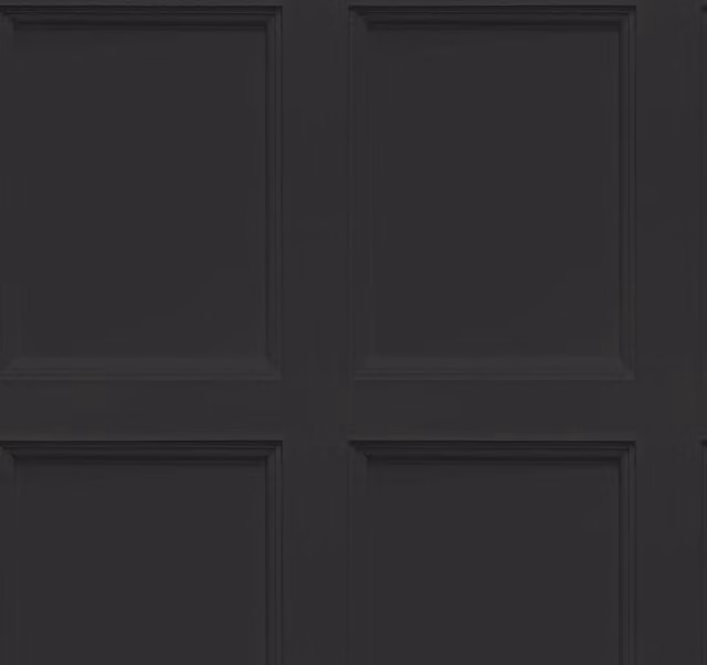 I Love Wallpaper Classic Plain Wood Panel Wallpaper in Anthracite Grey