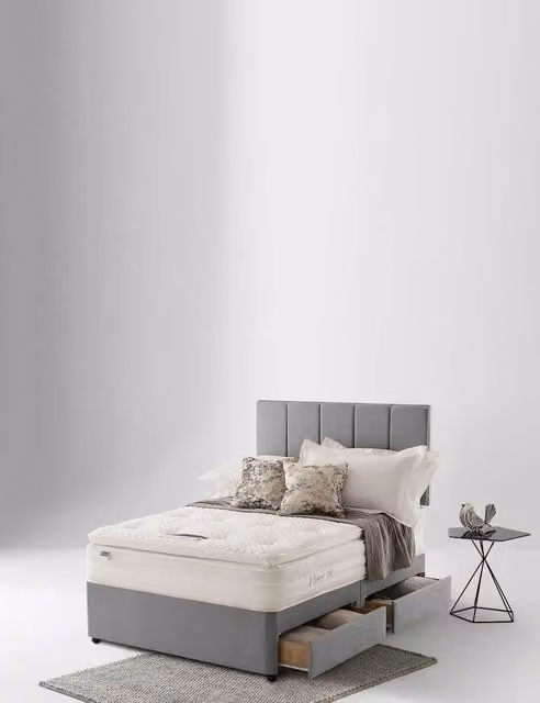 Silentnight 2000 Geltex Hybrid Pocket Pillowtop Soft Mattress, White, W/D/H: 140 x 200 cm
