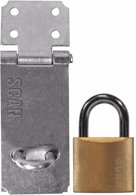 Scan Steel Hasp and Staple Padlock with Key in Multicolour – 1