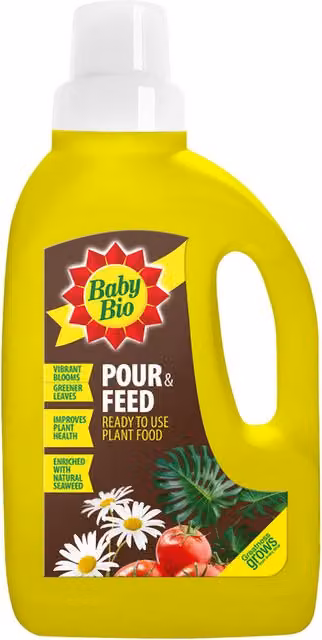 Baby Bio Pour and Feed Liquid Plant Tonic for Indoor and Ornamental Plants