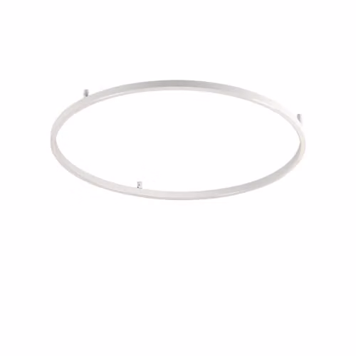 Ideal Lux Oracle Slim Round Integrated LED Semi Flush Ceiling Light, White, 90 cm, 4000K