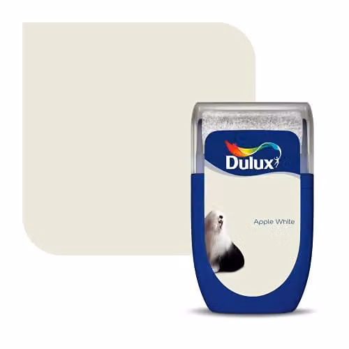 Dulux White Water Based Dispersion Walls and Ceilings Tester Paint, 30 ml