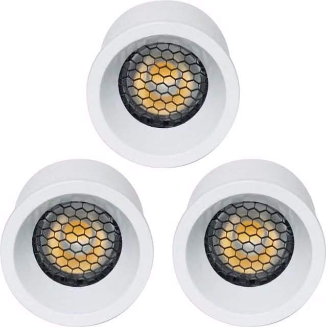 Litecraft 3 Pack of 5W GU10 Dimmable Cool White LED Bulbs with Reflector in White