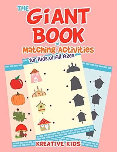 Kreative Kids The Giant Book of Matching Activities for Kids of All Ages, Multicolour
