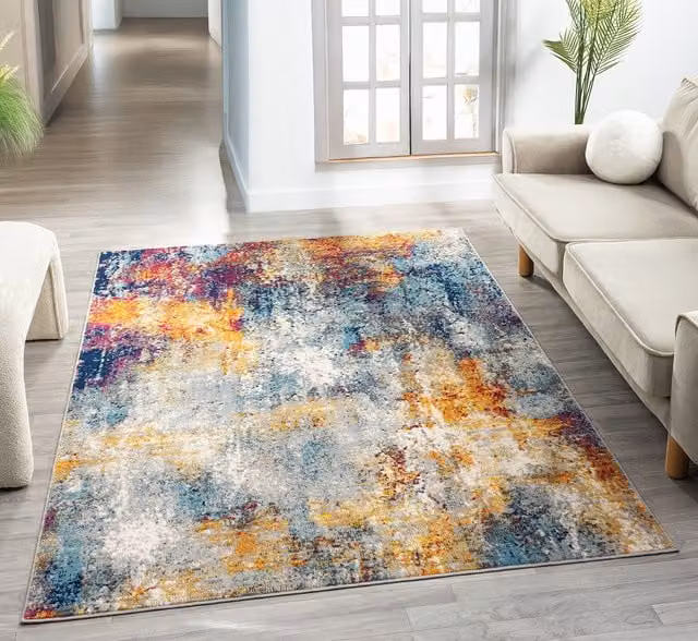 Desire Rugs San Marino Modern Abstract Area Rug, Multicolour, W: 230 cm, D: 160 cm
