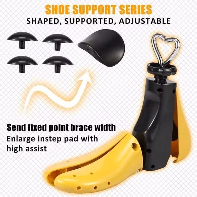 NESTLUNE Yellow 2X Boot Shoe Stretcher and Shoe Tree for Men and Women, W/D/H: 100 x 15 x 15 cm – 1