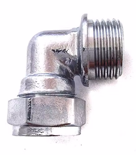 Primaflow Silver Brass Compression Elbow 15mm x 1/2" Male