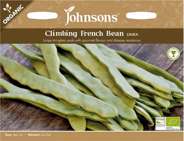 Mr Fothergill's Seeds Climbing French Bean Sunshine Vegetable Seeds