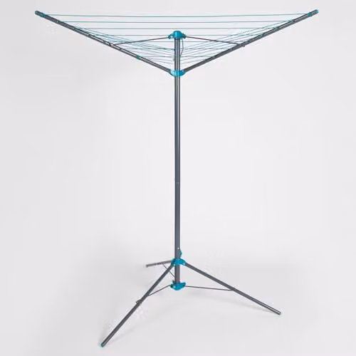 OHS 3 Arm Steel Rotary Washing Line with Tripod in Grey – 6