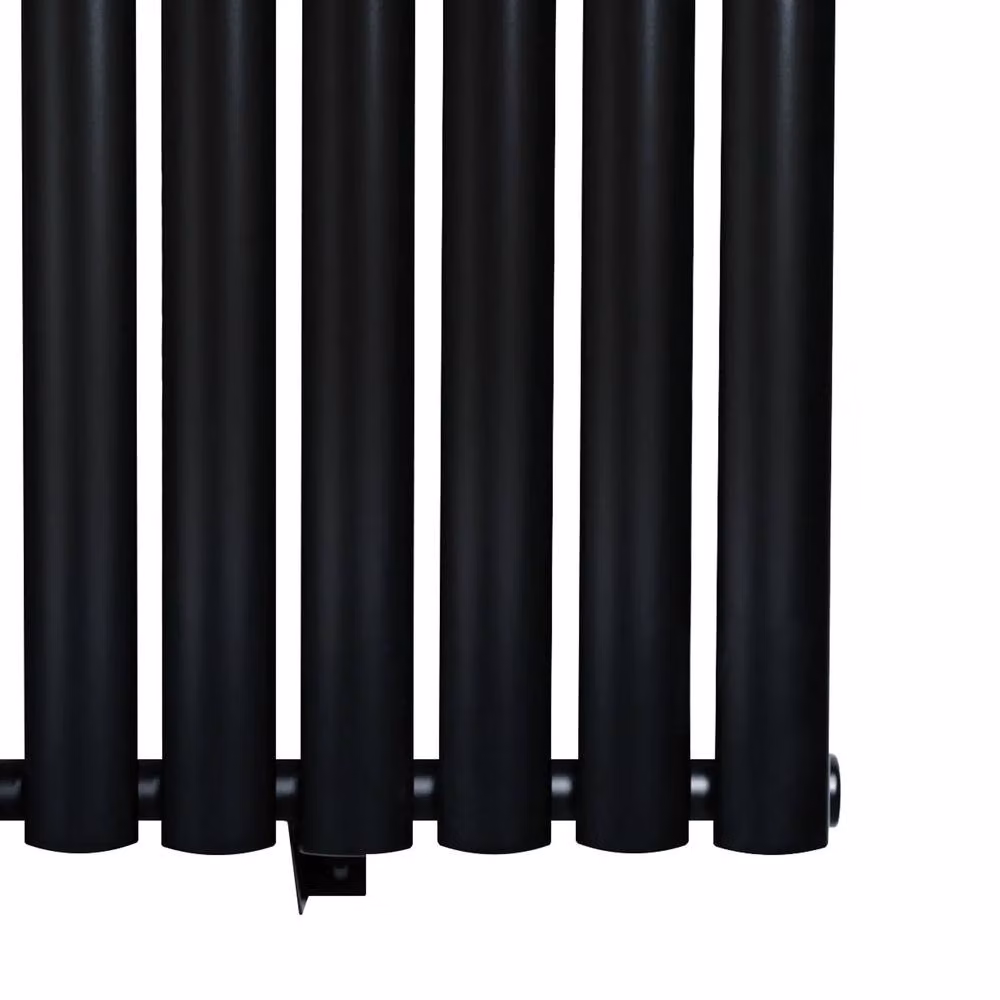 Monstershop Oval Single Column Steel Radiator, Black, H 160 cm x W 48 cm – 6