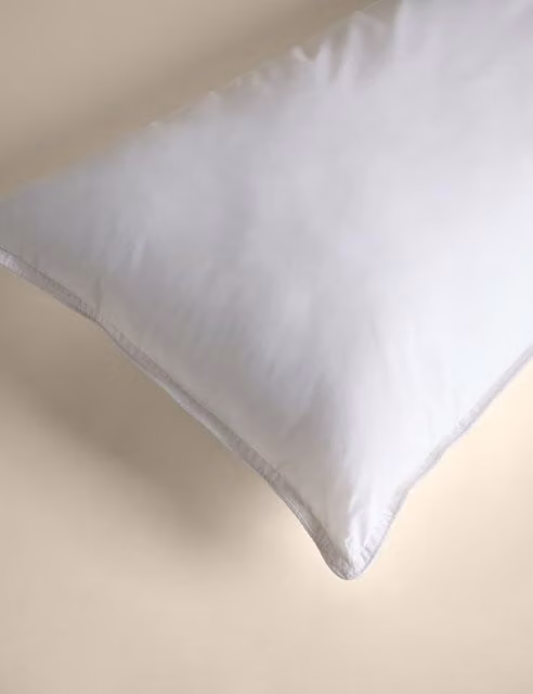 M&S Ultimate Comfort Pure Cotton Single Medium Pillow, White