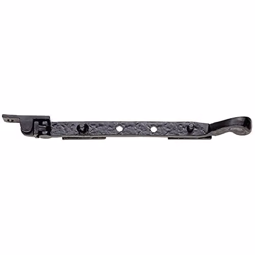 Loops Antique Timber Casement Window Stay, 25.4 cm, Matt Black Finish