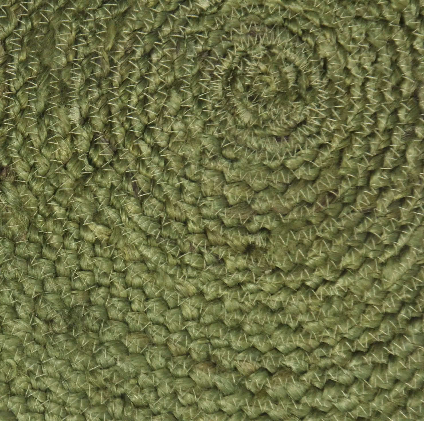 Esselle Round Jute Rope Placemats, 2 Pack, Green – 3