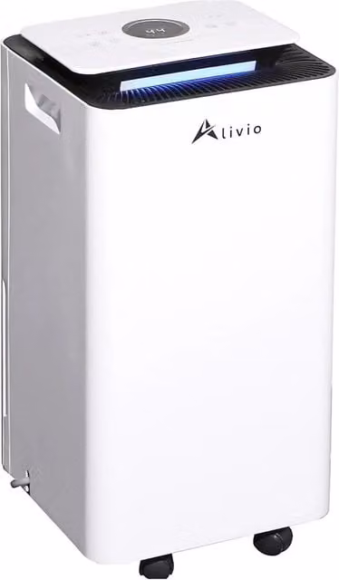 Alivio 10L Portable Dehumidifier with Washable Dust Filter, 200W, White – 1