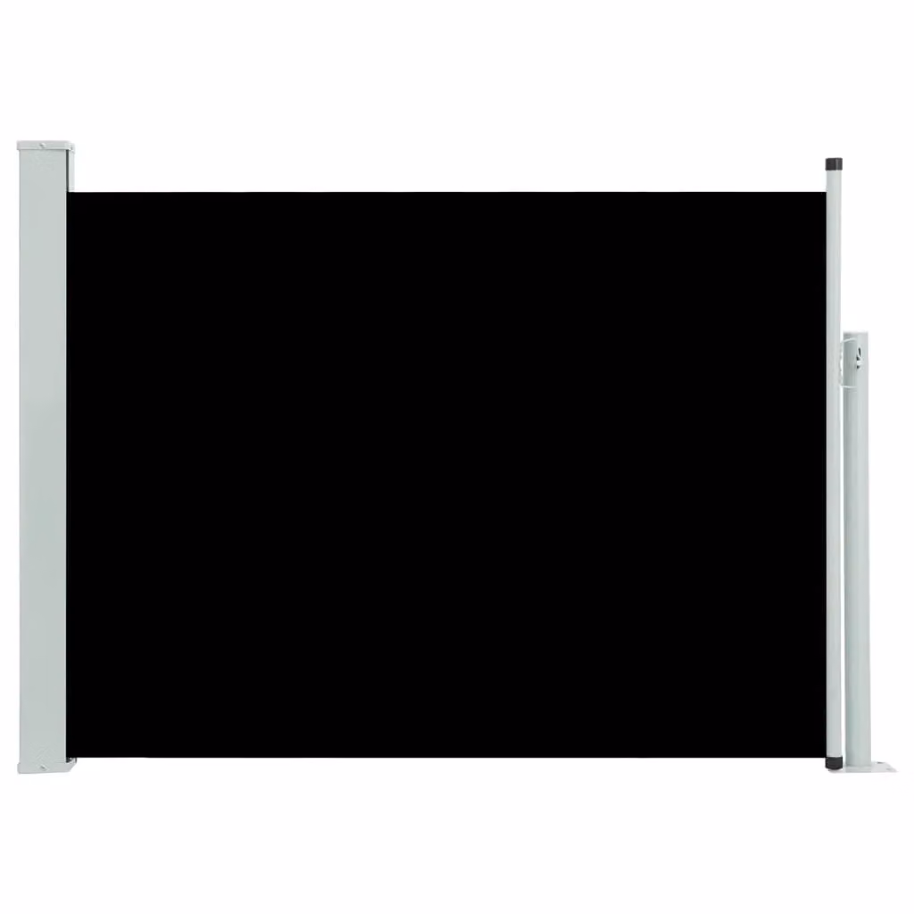 Berkfield Home Black Retractable Side Awning with Polyester Fabric and Steel Frame, W/D/H: 500 x 100 x 100 cm – 2