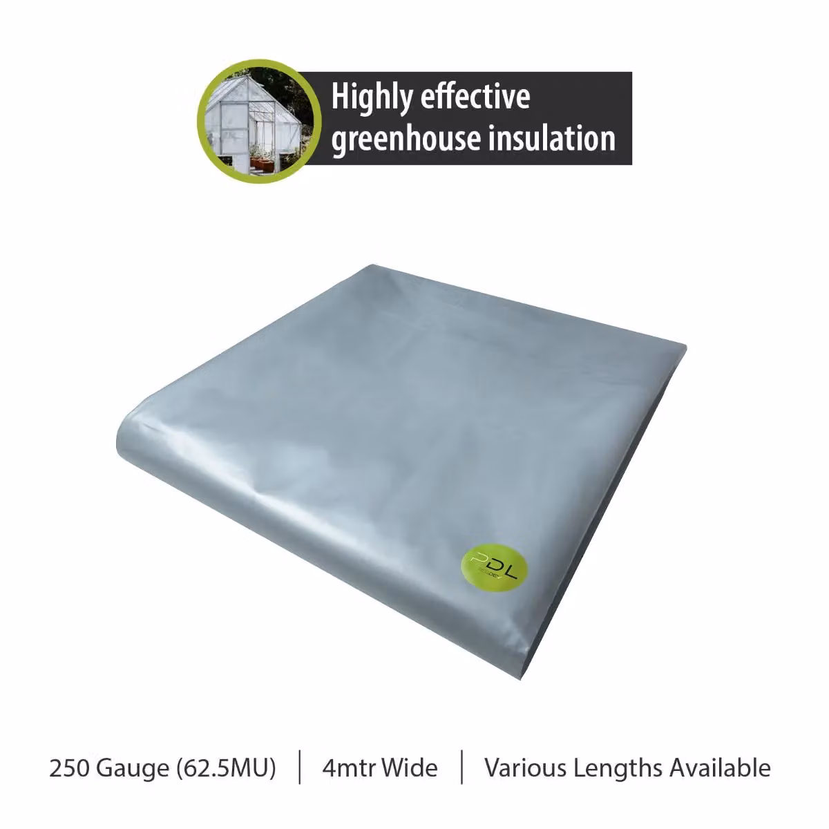 Pegdev Clear Heavy Duty Polythene Plastic Sheeting, W: 4 m, L: 23 m – 2