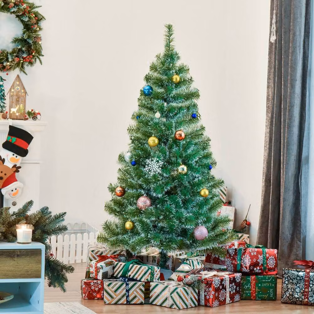 STILVORA Green Artificial Christmas Tree with Metal Stand – 2