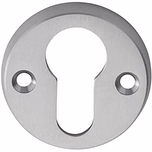 Loops 45mm Euro Profile Open Escutcheon Keyhole Cover in Chrome, Depth: 8 mm