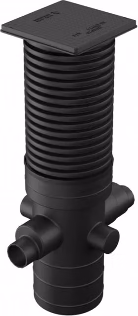 Turtle Enviro Catchpit Chamber Set for 110mm and 160mm Pipes, Diameter: 30 cm, Height: 156 cm