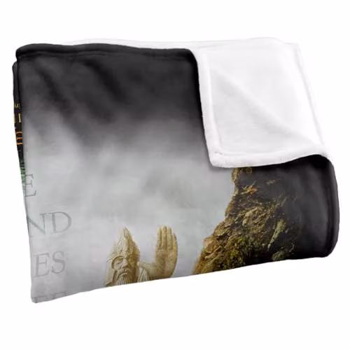 Warner Bros. Lord of the Rings Kings of Old Super Soft Fleece Throw Blanket, Multicolour, W: 152.4 cm x D: 127.0 cm – 2