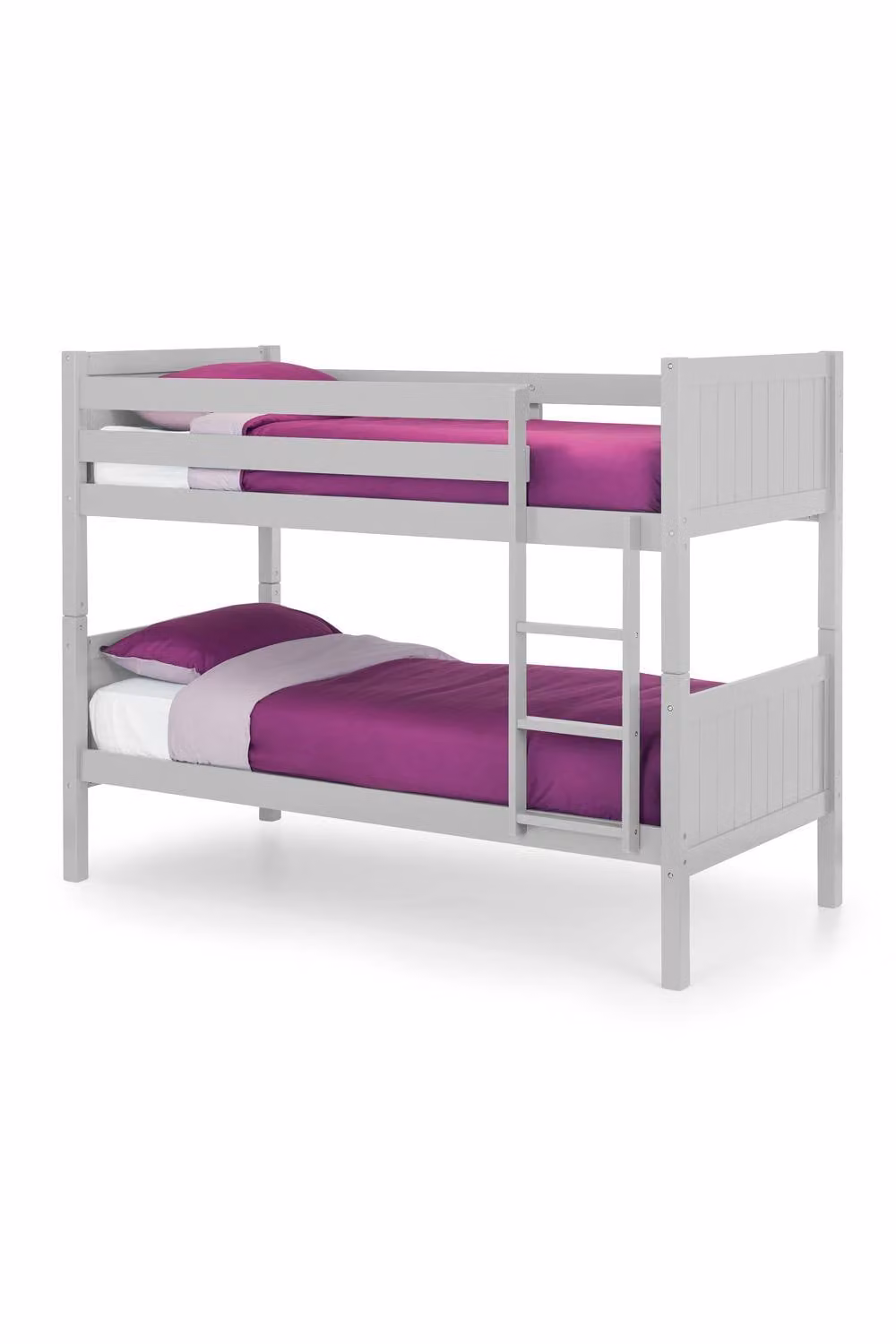 Julian Bowen Bella Two-Level Bunk Bed Frame in Grey and White with Pine Accents, W/D/H: 90 x 190 cm – 2