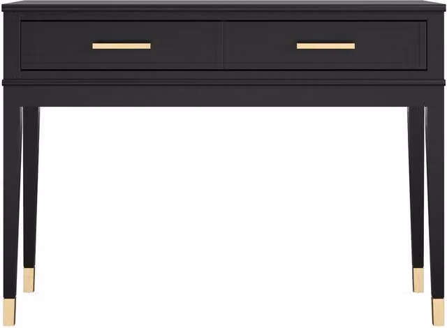 Dorel Home Westerleigh Modern Rectangular Console Table in Black