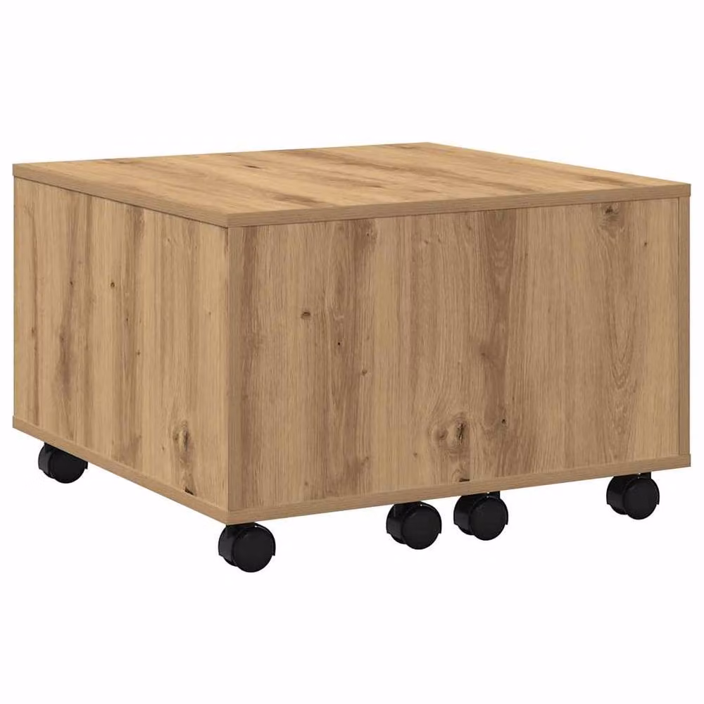 Berkfield Home Artisan Oak Coffee Table in Brown, W/D/H: 60 x 60 x 38 cm – 2