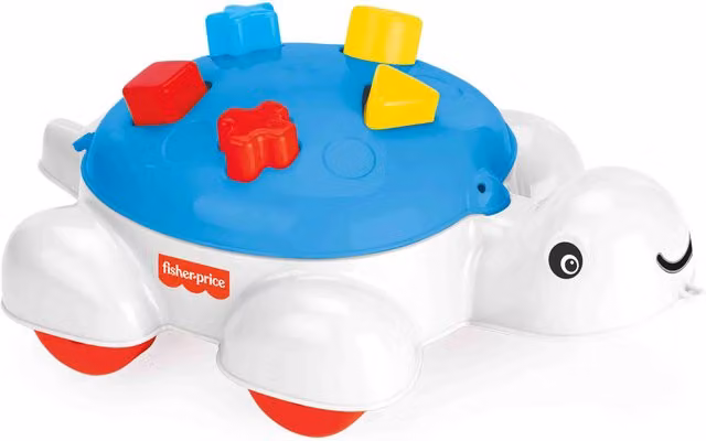 Fisher-Price Turtle Shape Sorter with 5 Pieces in Multicolour