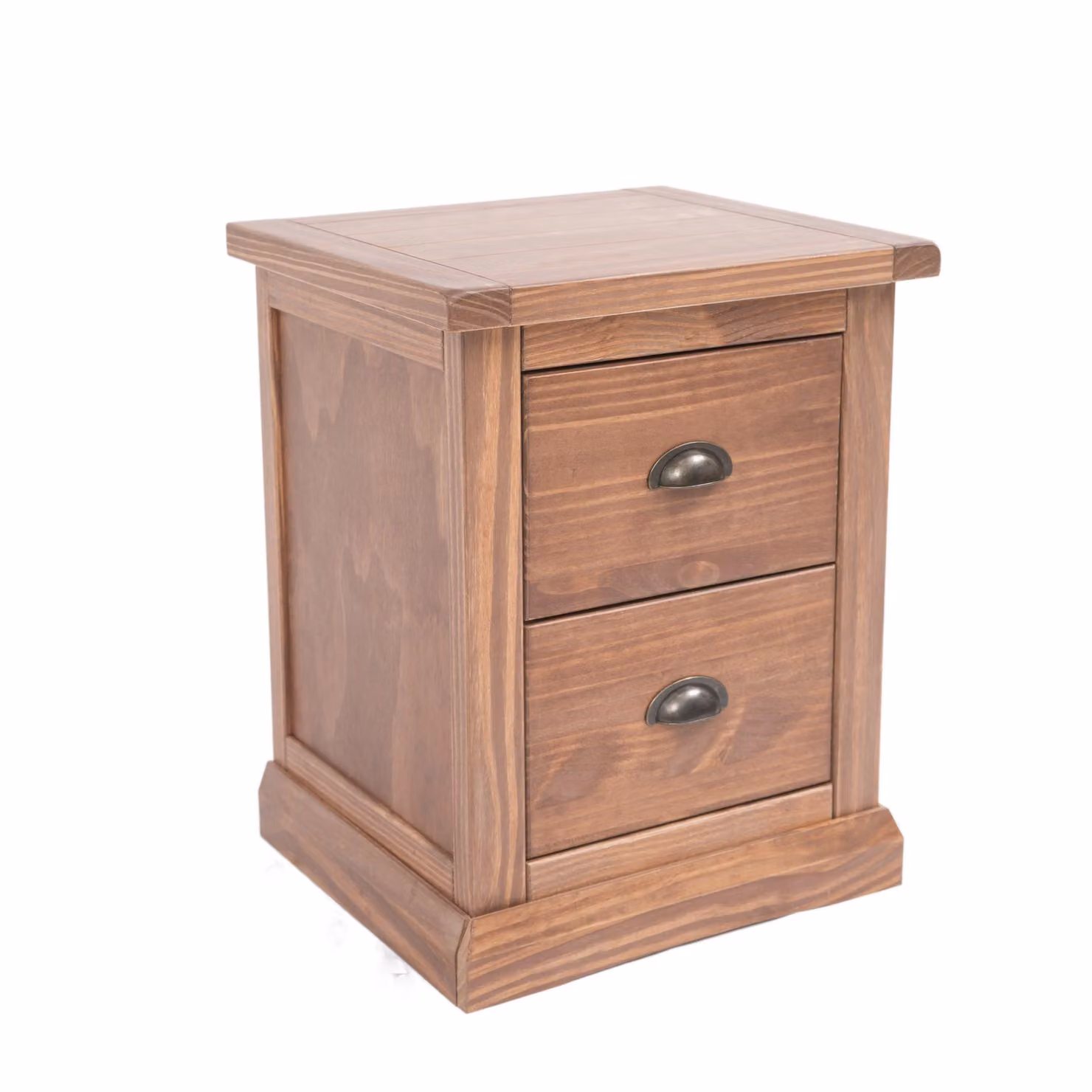 Cabinet Bits Tirolo 2 Drawer Bedside Cabinet in Brown with Gold Details – 2