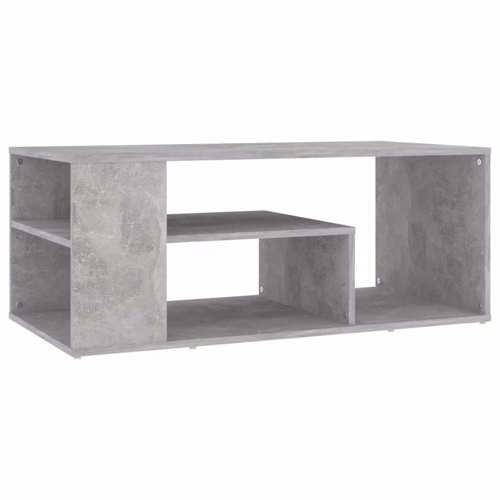 Berkfield Home Modern Rectangular Coffee Table in Concrete Grey, W/D/H: 100 x 50 x 40 cm – 2
