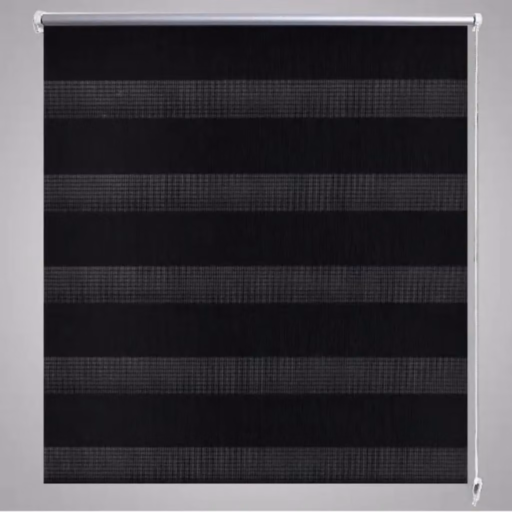 Berkfield Home Zebra Blind in Black and White, W: 80 cm, H: 150 cm – 3