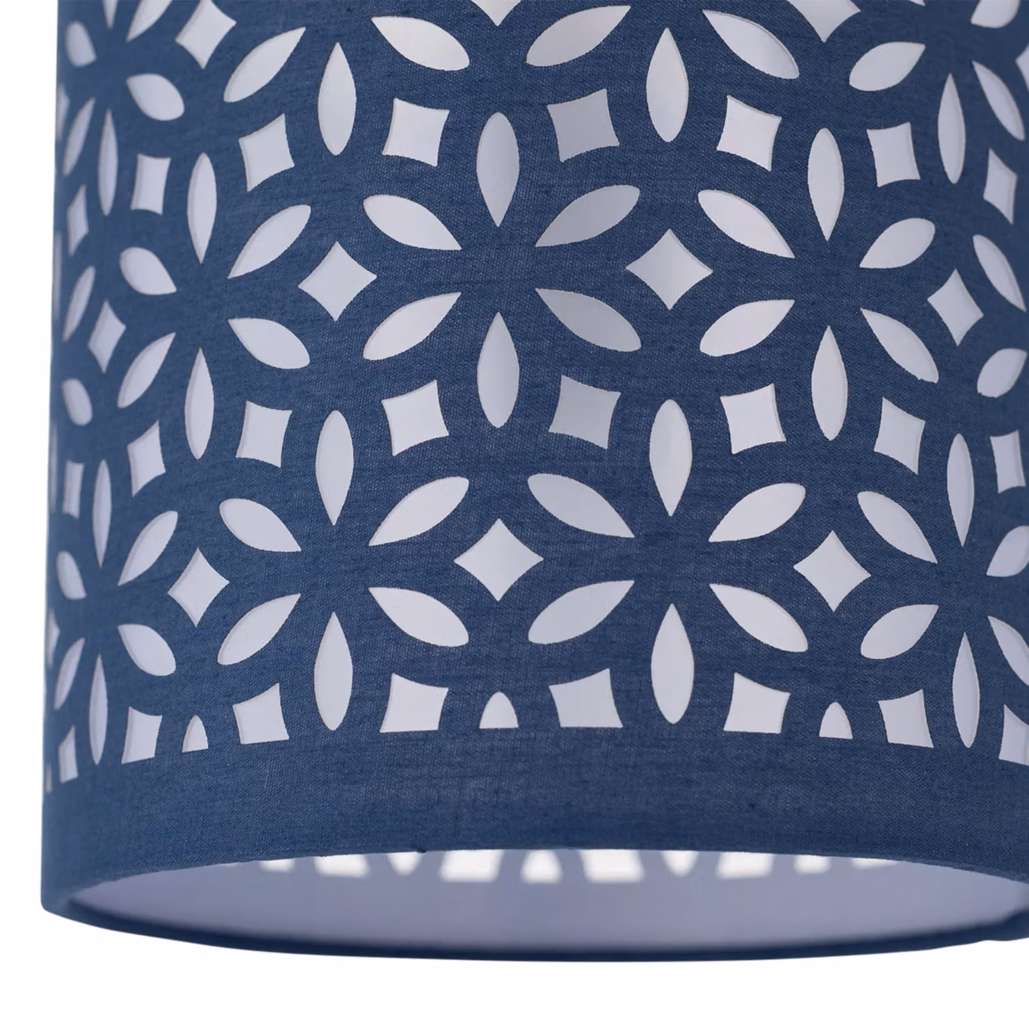 First Choice Lighting Romana Touch Table Lamp in Brushed Chrome and Blue – 3
