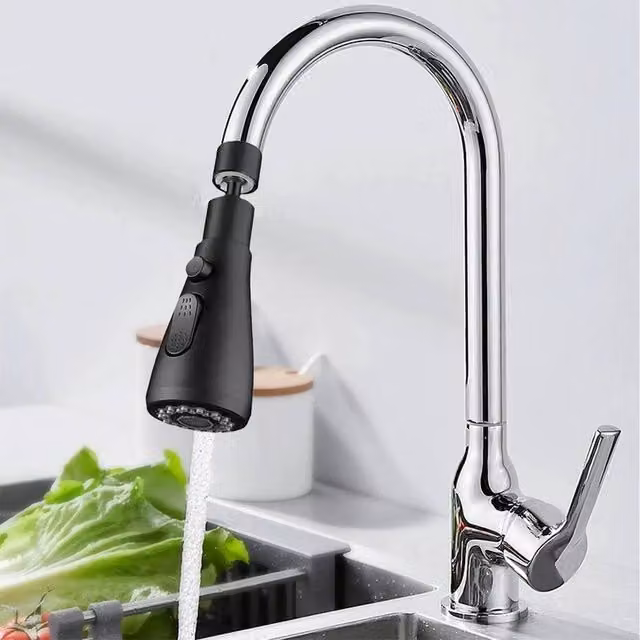 EONLION Black Pull Out Kitchen Tap Spray Head Replacement