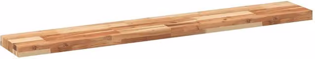 Berkfield Home Compact Floating Shelf, Brown Oil Finished Solid Acacia Wood, W/D/H: 120 x 20 x 4 cm