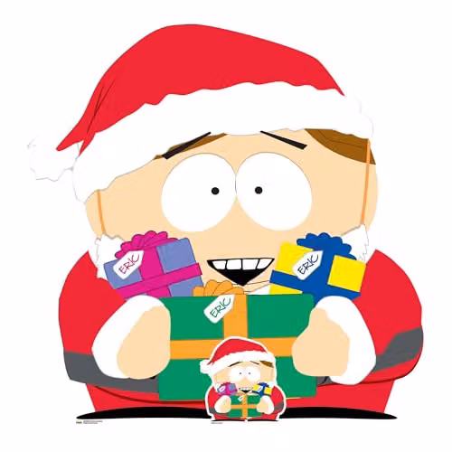 Star Cutouts SC4700 South Park Cartman as Santa Cardboard Cutout, Multicolour, Height: 95 cm – 1